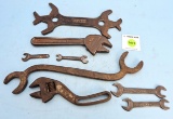 Lot of 8: Cochran Speed Nut Wrench; Blacksmith Made S Wrench 14