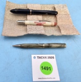Lot of 3: Winchester Black Fountain Pen; Winchester Green Mechanical Pencil; Winchester Western Bull