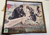 Lot of 2: KK Wood Placard; KK “A Dog Doesn’t Mind” Poster