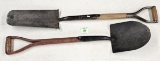 Lot of 2: KK D-Handle Shovel; KK Tile Spade