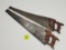 Lot of 2, Winchester No 10 hand saw, Winchester Old Trusty Saw