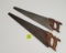 Lot of 2, Disston USA hand saws