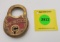 Winchester padlock, some red paint, no keys