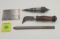 Lot of 4, Winchester: utility knife, scraper blade for plane, carpenters’ pencil and plumb bob