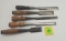 Lot of 5, Winchester chisels