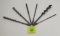 Lot of 6, Winchester auger bits