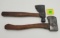 Lot of 2 Winchester standard shingling hatchet, Winchester scout axe with notch
