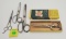 Lot 4, 3 Winchester scissors, and one Keen Kutter scissor w/ original box