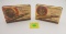 Lot of 2 Weatherby, 300 mag, rifle ammo boxes, bear and tiger, empty