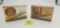 Lot of 2 Weatherby one piece, 300 mag, rifle ammo boxes, bear and tiger, both full
