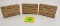 Lot of 3, Winchester, No 4 Primers, 2 full, one partial