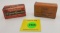 Lot of 2, Fraim tin, Remington HiSpeed Kleanbore 22 partial box