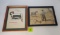 Lot of 2, A.B.Frost Print (glass is broken), Winchester Christmas Greeting