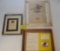 Lot of 3, Fiftieth Anniversary Winchester Repeating Framed, Winchester Teen Hunters Club patch and R