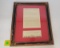 Framed Reseller contract w/Winchester