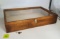 Unmarked case with lock and key 25 1/2 x 17 1/2 x 5