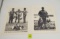 Paired set of S.O.B black and white paper prints