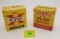 Lot of 2 Western Super x one piece, 12 gauge shell box, partial. Winchester Super X one piece, 12 ga