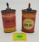 Lot of 2 Winchester gun oils, empty
