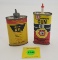 Lot of 2 Otters gun oil empty. Complete gun oil, partial