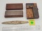Lot of 3, Advertising Bavarian Whetstone, Diamond Sharpening System, Buck Knives Honing Kit