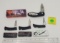 Pocket Knives; Lot of 4, two Frost Cutlery in box, Frost Cutlery Eagle Eye Knife 15-073B, Law Enforc