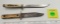 Fixed Blade: Lot of 2: (1) Winchester, Stag Handle, (1) Fixed Blade unmarked