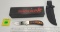 Fixed Blade: Hunting Knife, Winchester, Smooth Wood Handle