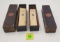 Lot of 2, 9 folders of 6 of size 7 Carlisle Double Gut Superfine Shells in original box, 10 folders