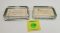 Lot of 2 Glass paperweights, Remington and Browning