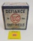 Defiance 12G two piece box, shot-shells partial