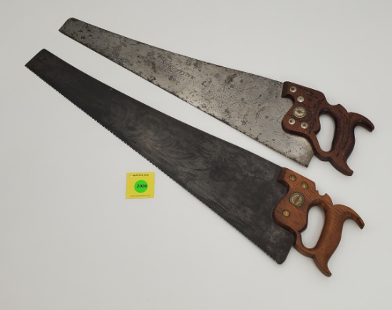 Lot of 2, Winchester No 40 Old Trusty saw, Winchester hand saw