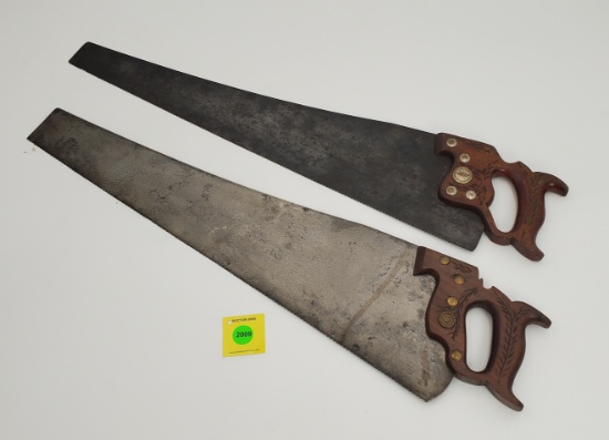 Lot of 2, Winchester No 10 hand saw, Winchester hand saw