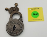 Winchester 6 lever padlock w/keys