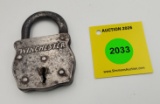 Winchester padlock, no keys