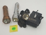Lot of 3, Winchester flashlights and Winchester head lamp