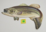 Winchester Rods and Reels Bass Cardboard Cutout Sign