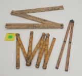 Lot of 3, Winchester folding rules and zig zag rule