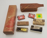 Lot of 5, 2 Winchester Diaphragm turkey calls, Herter's Hunters Compass, Herters Quail call, M.L. Ly