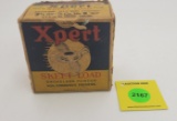 Western one piece box, xpert  20 gauge, skeet load, with flying quail, top flap loose, empty