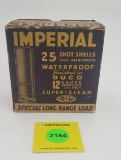 C.I.L one piece 12 gauge shell box, Imperial special long range load empty
