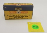 Western 38 Special, super match, pistol box, empty