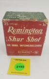 Remington, one piece 16 gauge cal, shur shot, Spanish box, full and correct, for sale in mexico, BB