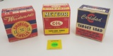 Lot of 3 shell boxes, 1 Woodward's 12 gauge one piece, 1 Carlsbad 12 gauge one piece, 1 C-I-L Meteor