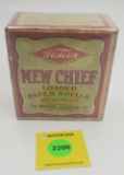 Western 2 piece 12 gauge shell box, New chief, BB load, empty
