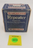 Winchester 2 piece 12 gauge shell box, repeater, empty