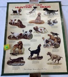 Remington know your poster 1970 Hunting dogs