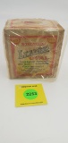 Winchester 2 piece 16 gauge shell box, leader oval, paper shot shells, full with misc. shells