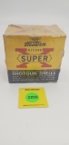 Western one piece 12 gauge shell box, super x, heavy long range, short shot string, Full
