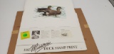 1985 Missouri Duck Stamp Print w/stamp 10/1000